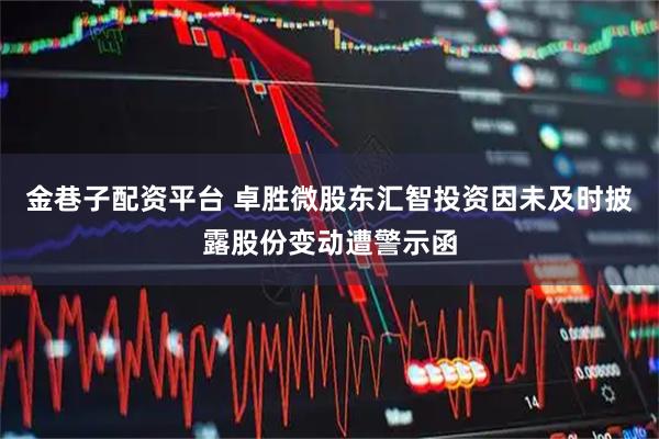 金巷子配资平台 卓胜微股东汇智投资因未及时披露股份变动遭警示函